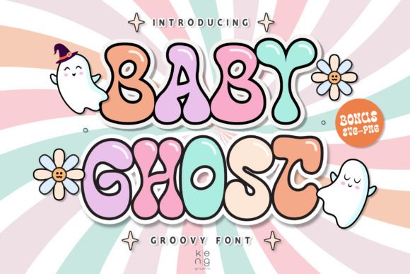 Baby Ghost: A Groovy Display Font for Digital Creativity