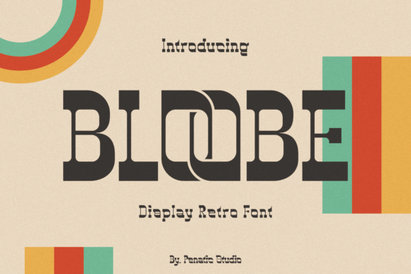 Bloobe Display Retro Font for Crafters and Designers
