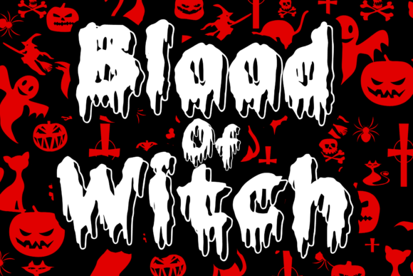 Blood of Witch Font for Craft Creations