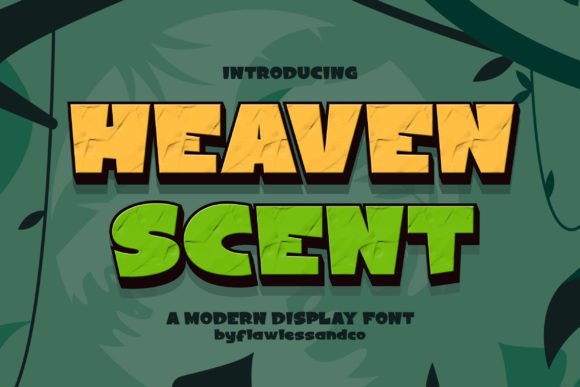 Heaven Scent: A Modern Display Font for Web Design