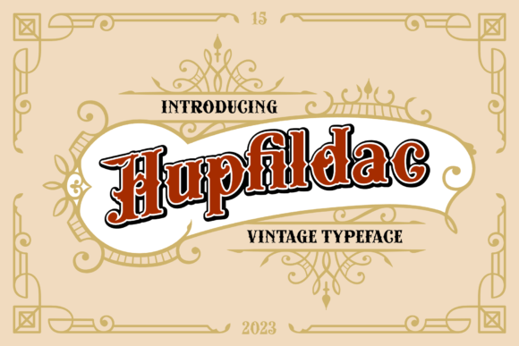 Hupfildac: A Vintage Font for Timeless Craft Projects