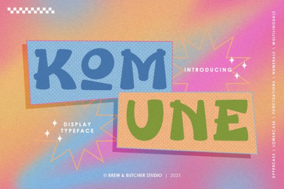 Komune Font for Handmade Creations