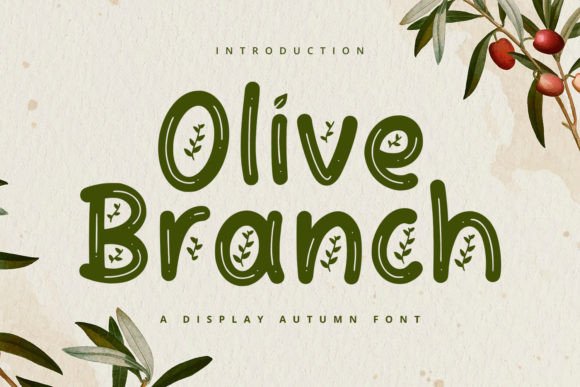 Olive Branch: A Modern Display Font for Digital Branding
