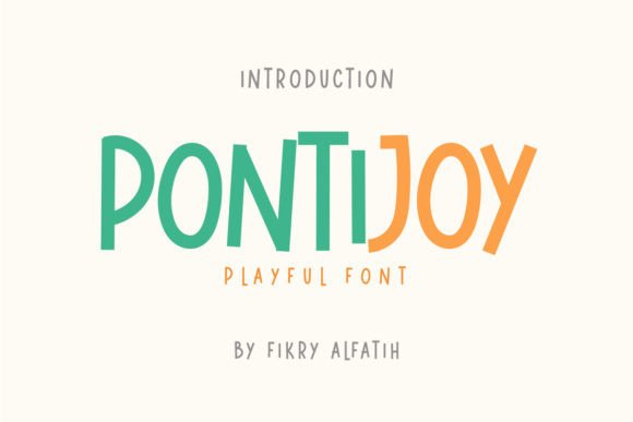 Pontijoy: A Playful Display Font for Modern Web Design