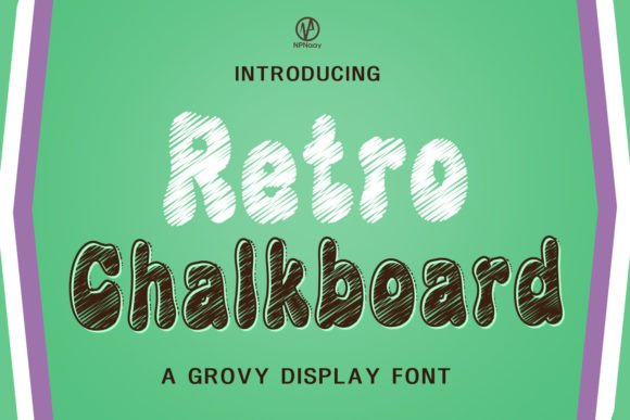 Retro Chalkboard: A Timeless Display Font for Crafters and Designers