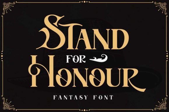 Stand for Honour: A Bold Serif Font for Editorial Design