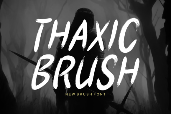 Thaxic Brush Font for Bold Web Design