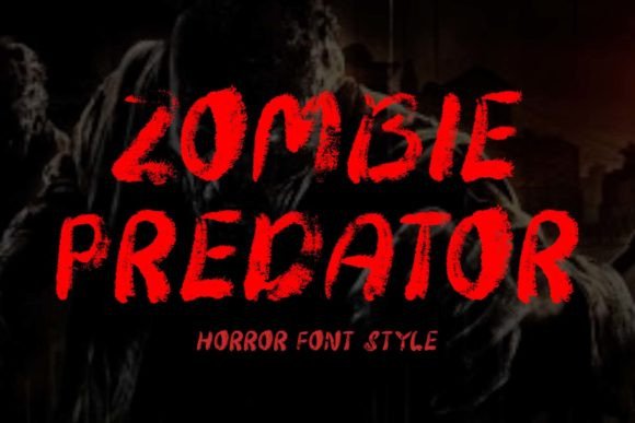 Zombie Predator Font for Web Design Projects